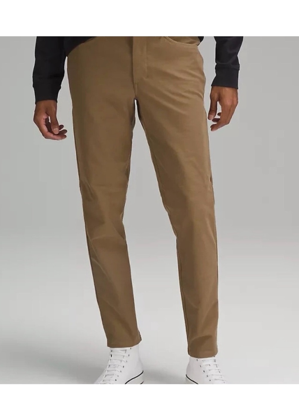 Lululemon ABC pants in Camel Khaki size 32 x 28.5 altered hemmed